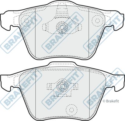 APEC BRAKING stabdžių trinkelių rinkinys, diskinis stabdys PD3188